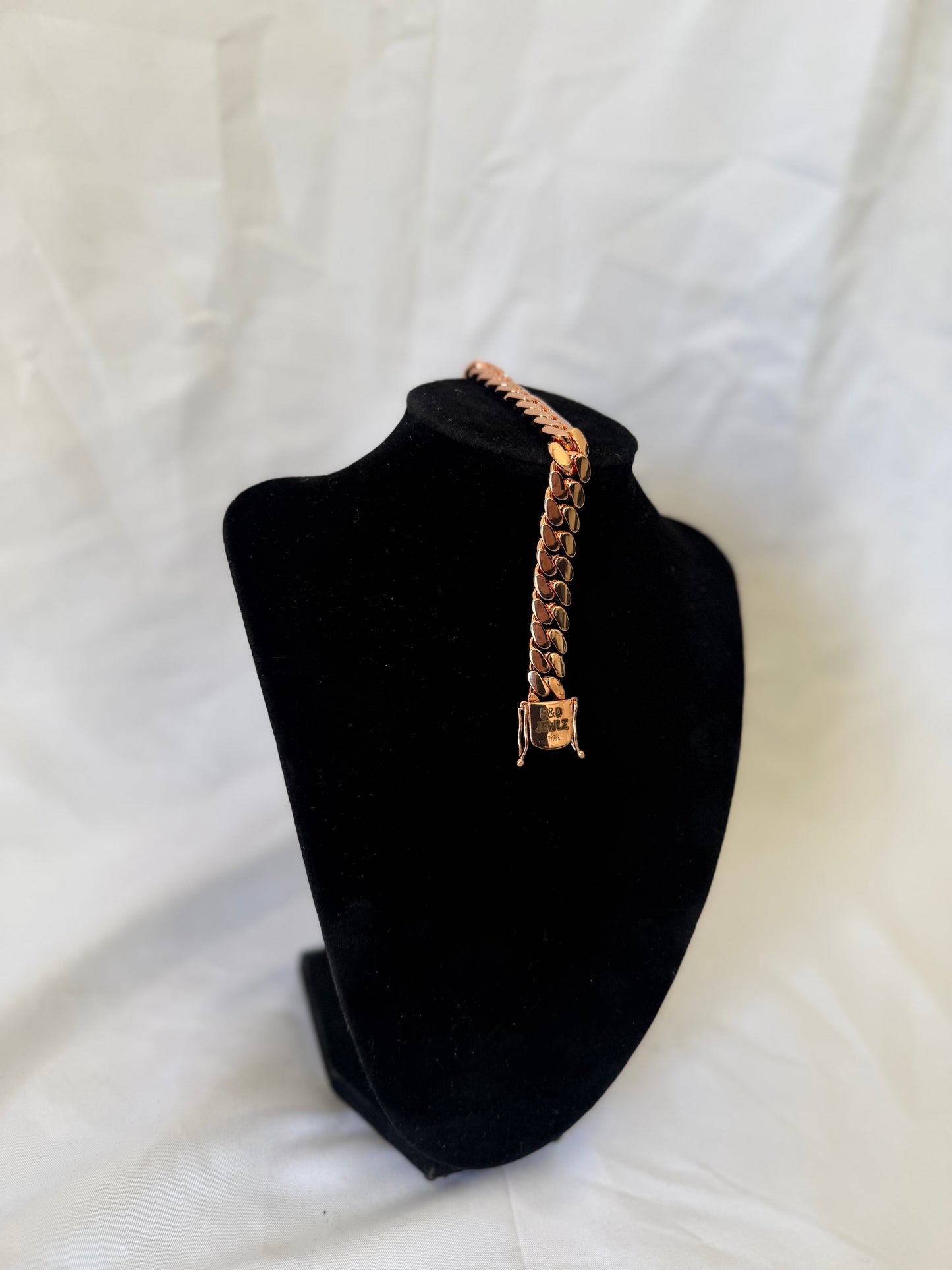 12MM Rose Gold Cuban Link Bracelet