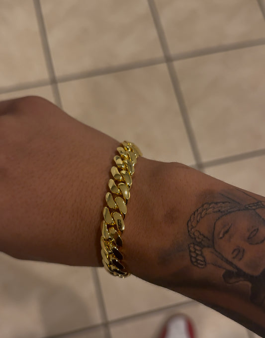 12MM S&D Cuban Link Bracelet