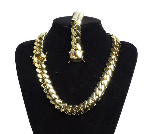 18MM Cuban Link Set